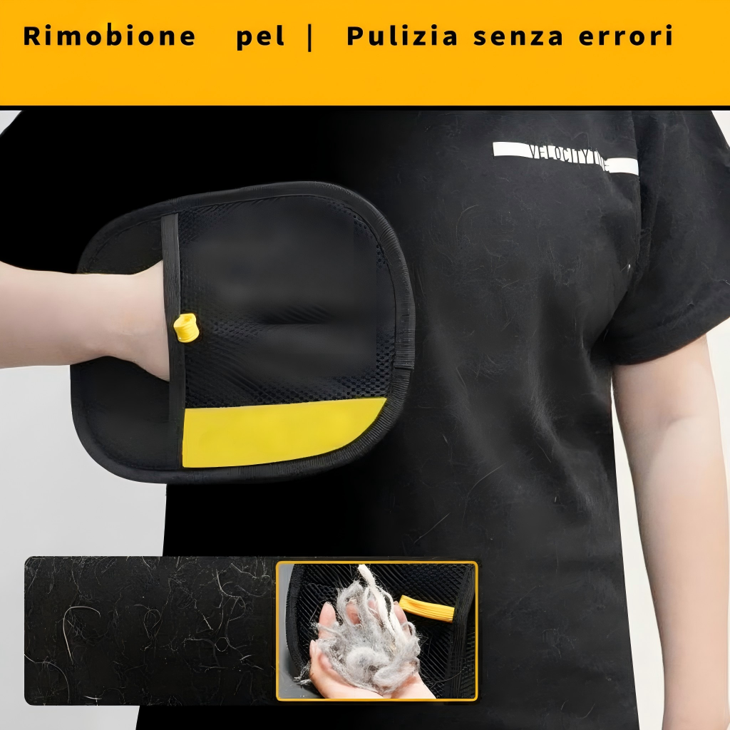Guanto Rimuovi Peli per Cani e Gatti – Spazzola Antistatica per Pulizia del Pelo